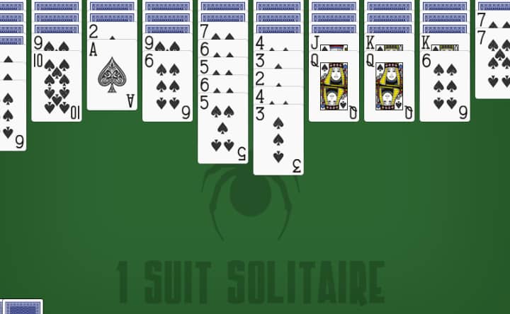 SPIDER SOLITAIRE 2 SUITS jogo online gratuito em