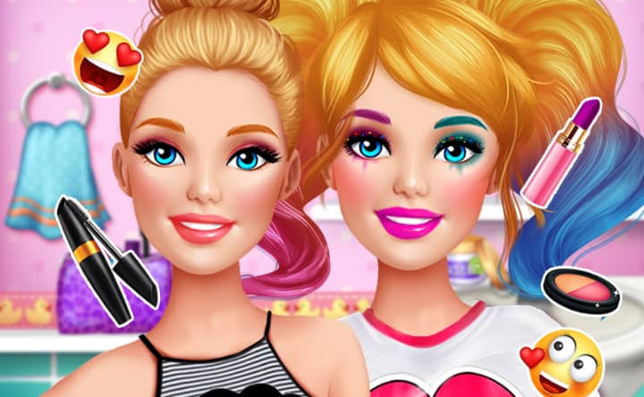 Barbie games video makeup Clearance