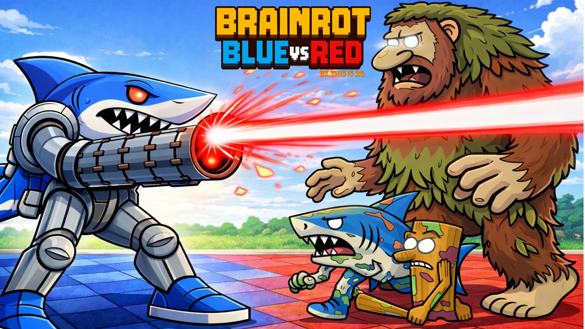 Brainrot Blue Vs Red