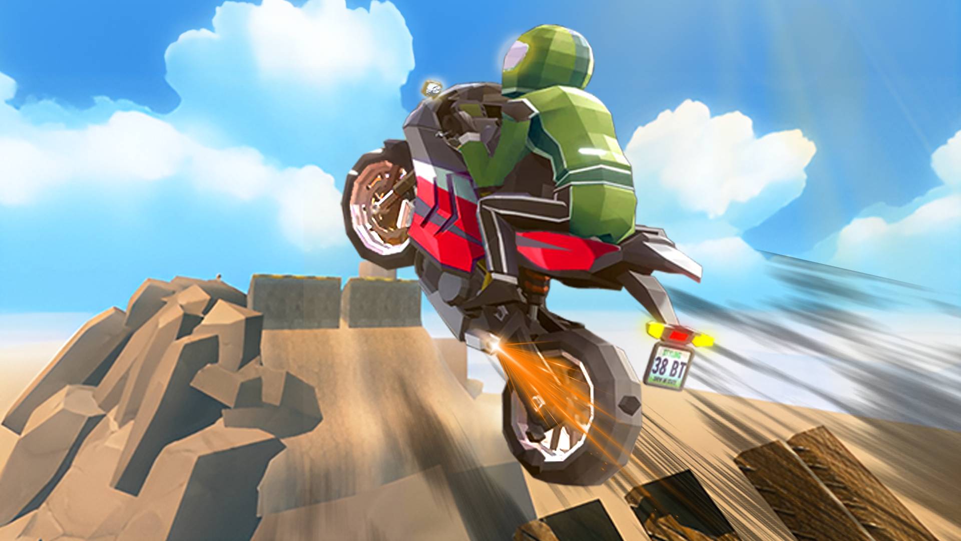 Cartoon Moto Stunt 🕹️ Играть на CrazyGames