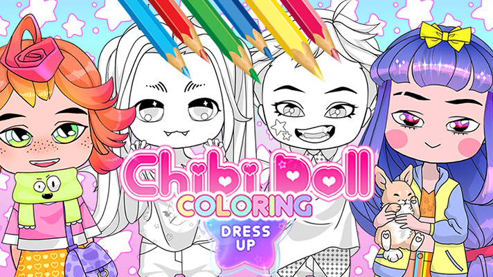 Chibi Doll Dress Up & Coloring - Online játék