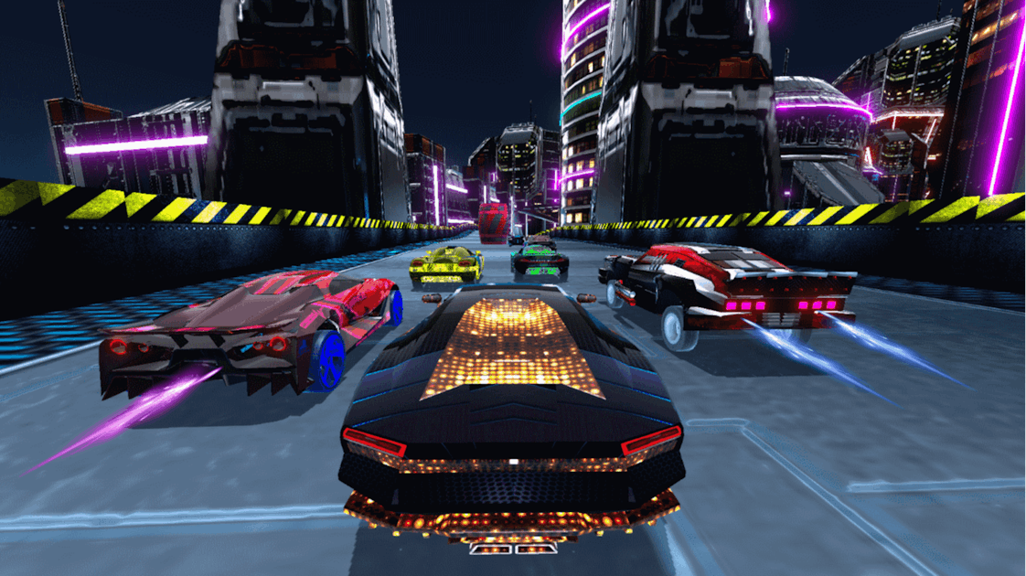 Cyber Cars Punk Racing 2 🕹️ Jogue no CrazyGames