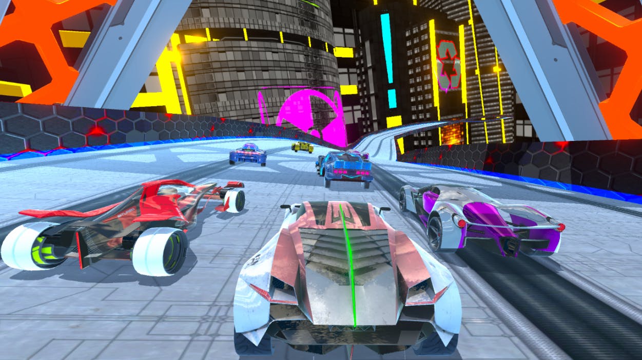 Uitstralen Garantie erts Cyber Cars Punk Racing 🕹️ Speel Cyber Cars Punk Racing op CrazyGames