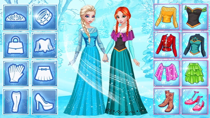 Elsa & Anna's Icy Dress Up