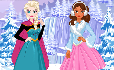 Elsa and Moana's Winter Vacation