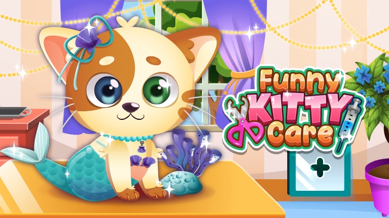 Funny Kitty Care 🕹️ Play Funny Kitty Care on CrazyGames
