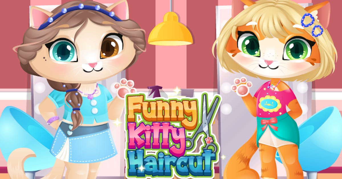 Funny Kitty Haircut 🕹️ Play Funny Kitty Haircut on CrazyGames