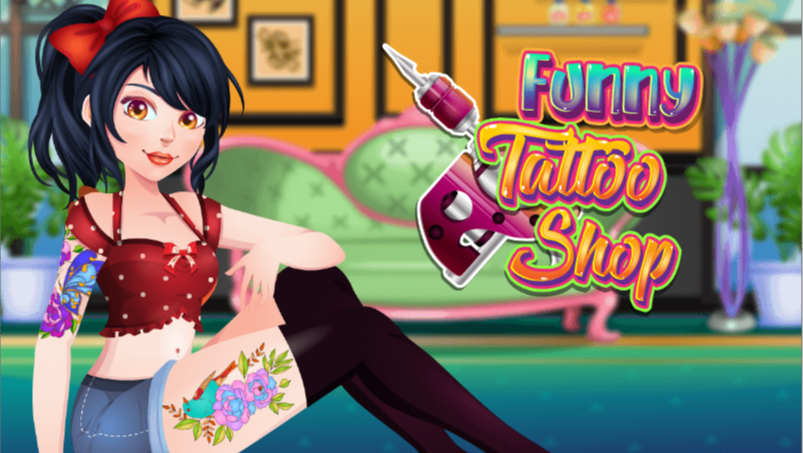 Funny Tattoo Shop Spil Funny Tattoo Shop P CrazyGames   Funny Tattoo Shop Cover