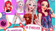 Ariel and Elsa Instagram Stars
