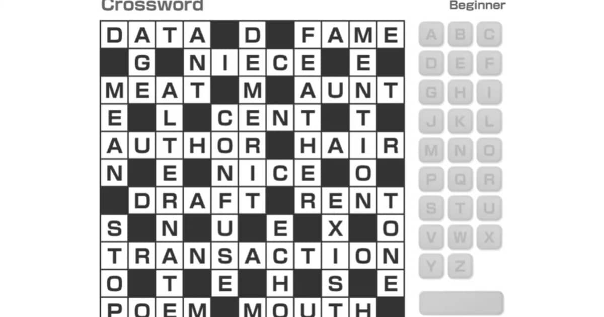 Crossword Juega a Crossword en 1001Juegos Crossword Juega a Crossword en 1001Juegos