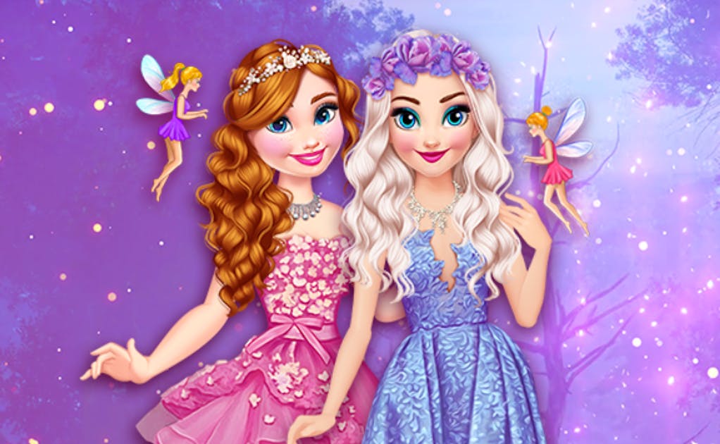 Elsa and Sent to 🕹️ Speel Elsa and Anna Sent to Fairyland op