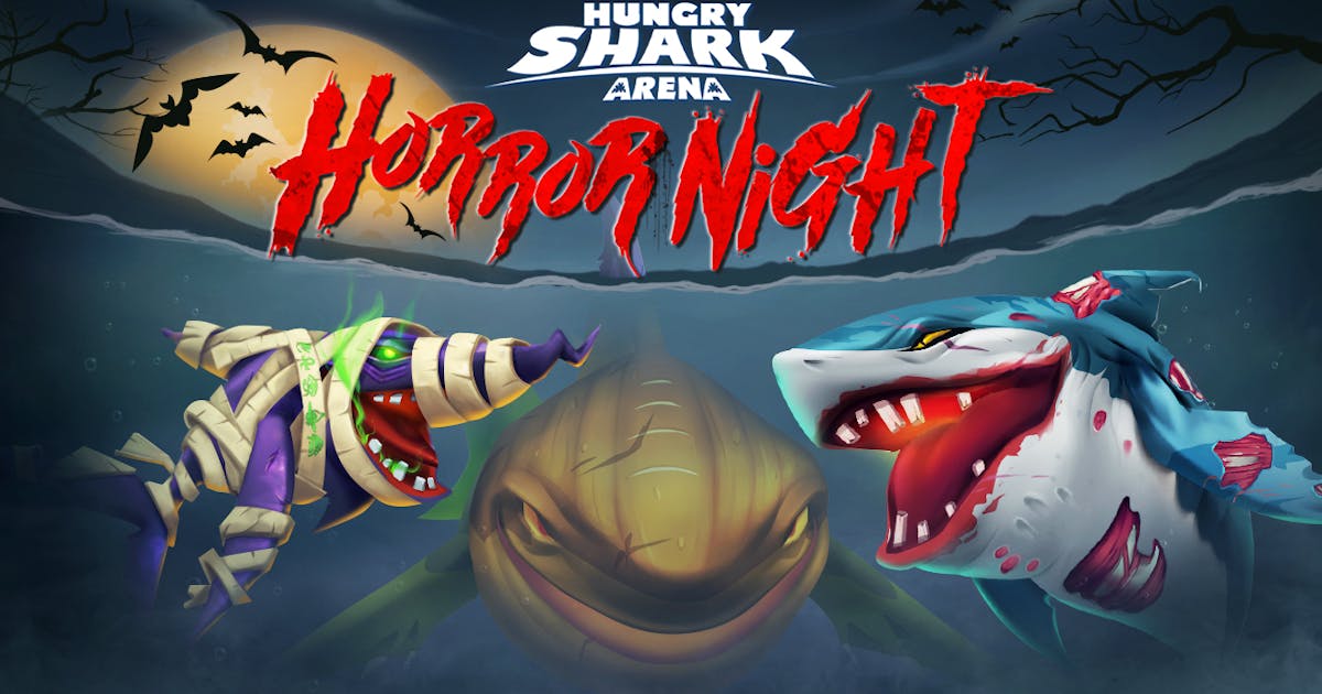 Vet ontwerper Afscheiden Hungry Shark Arena: Horror Night 🕹️ Speel Hungry Shark Arena: Horror Night  op CrazyGames