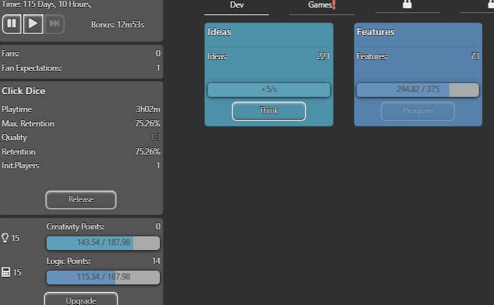Idle Idle Gamedev Spela Idle Idle Gamedev på Crazy Games