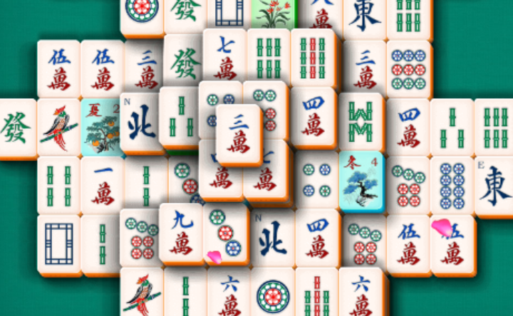 mahjong solitaire online game play screen