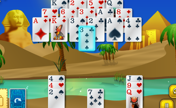 pyramid solitaire ancient egypt tips