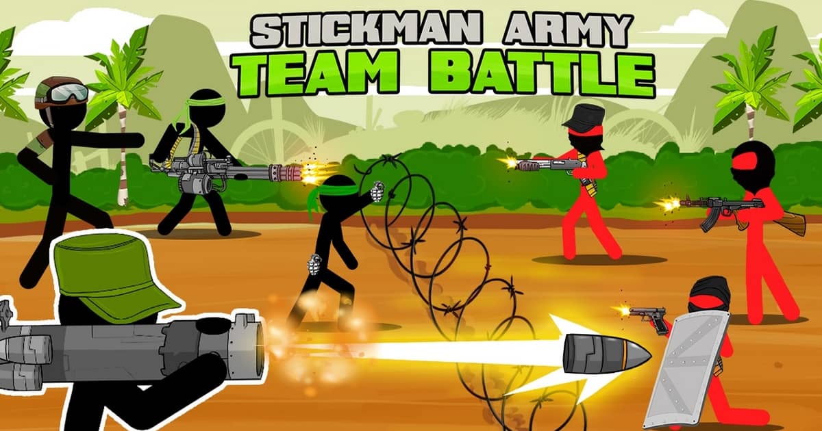 Stickman Army Team Battle Speel Stickman Army Team Battle Op Speel Spelletjes