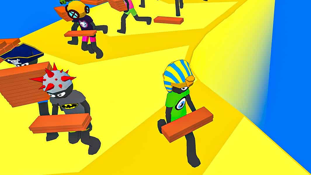 Stickman Planks Fall