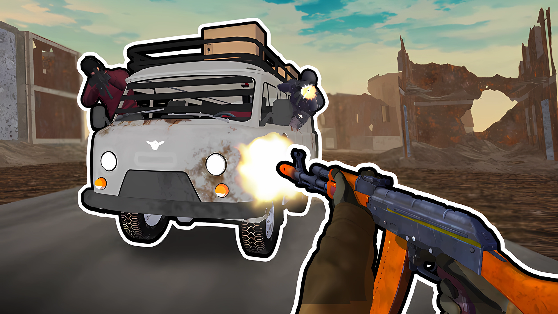 Grandfather Road Chase: Realistic Shooter