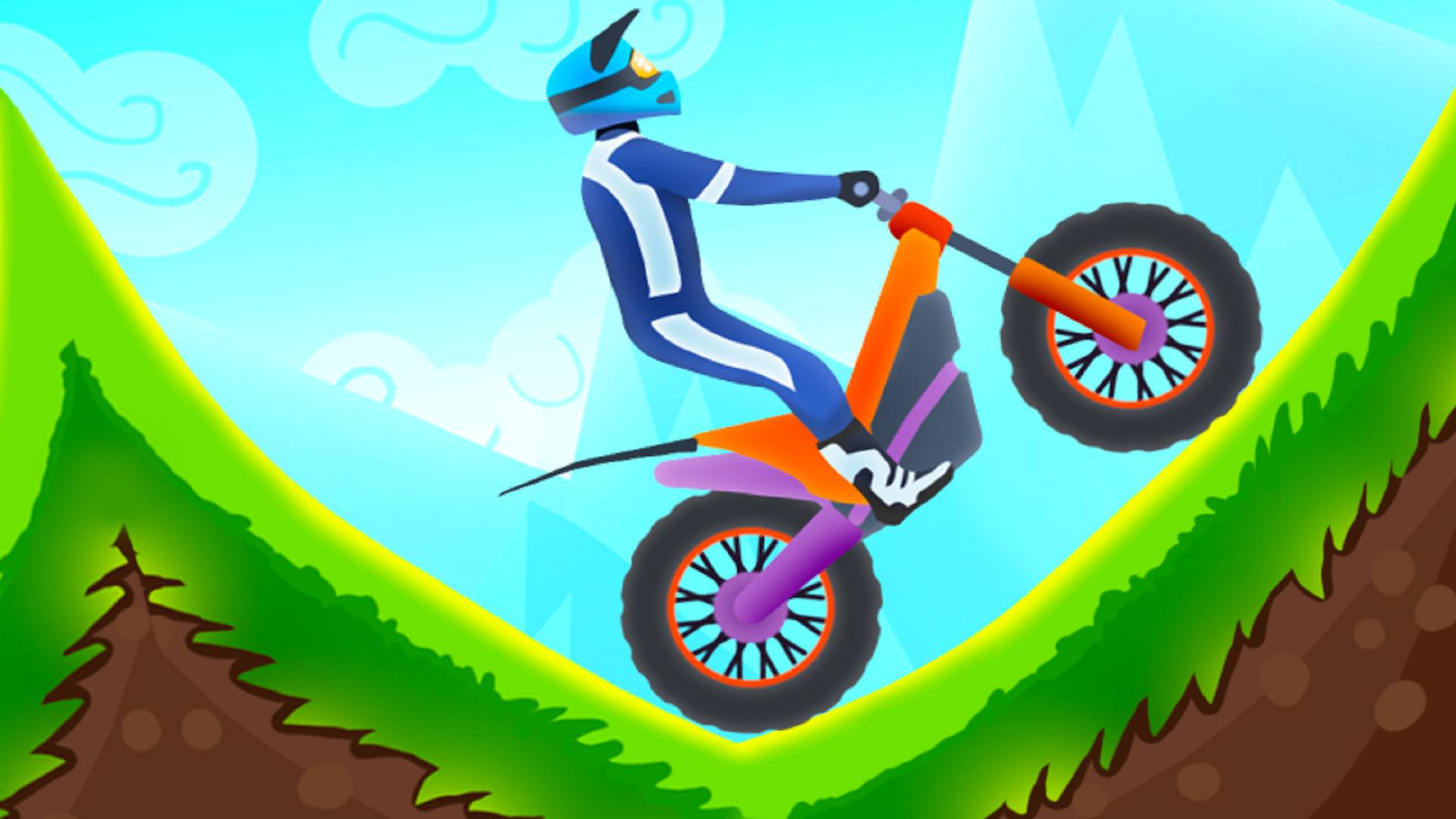 Hill Climb on Moto Bike 🕹️ Играть на CrazyGames