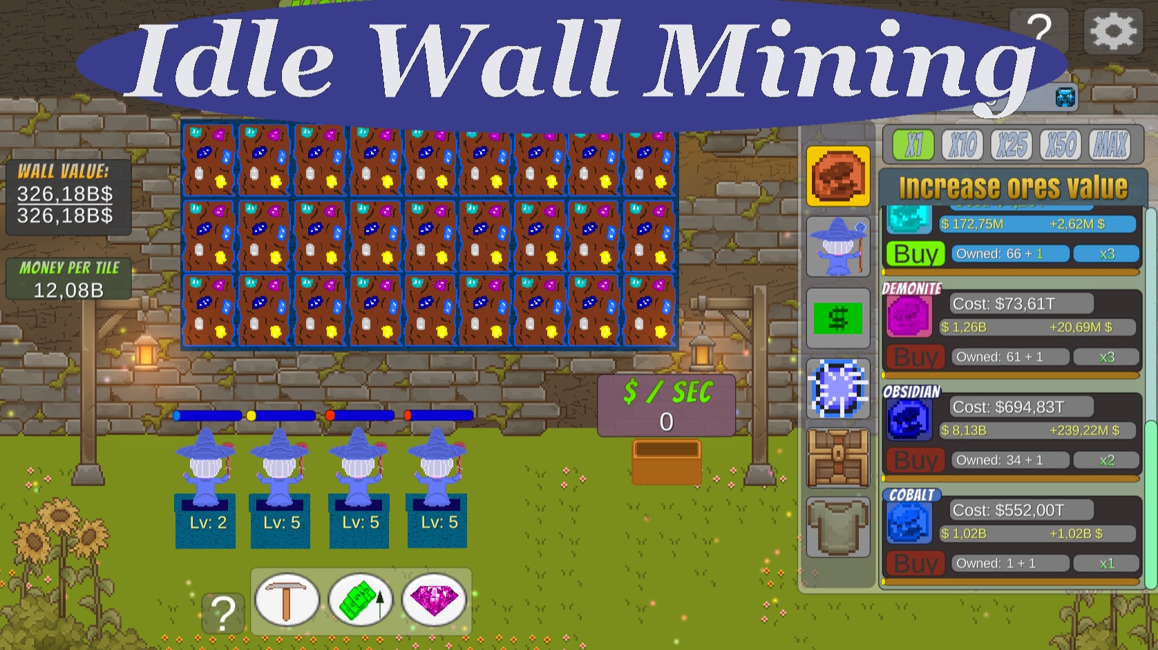 Idle Wall Mining 🕹️ Play on CrazyGames