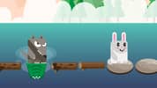 Blocky Rabbit Jumping