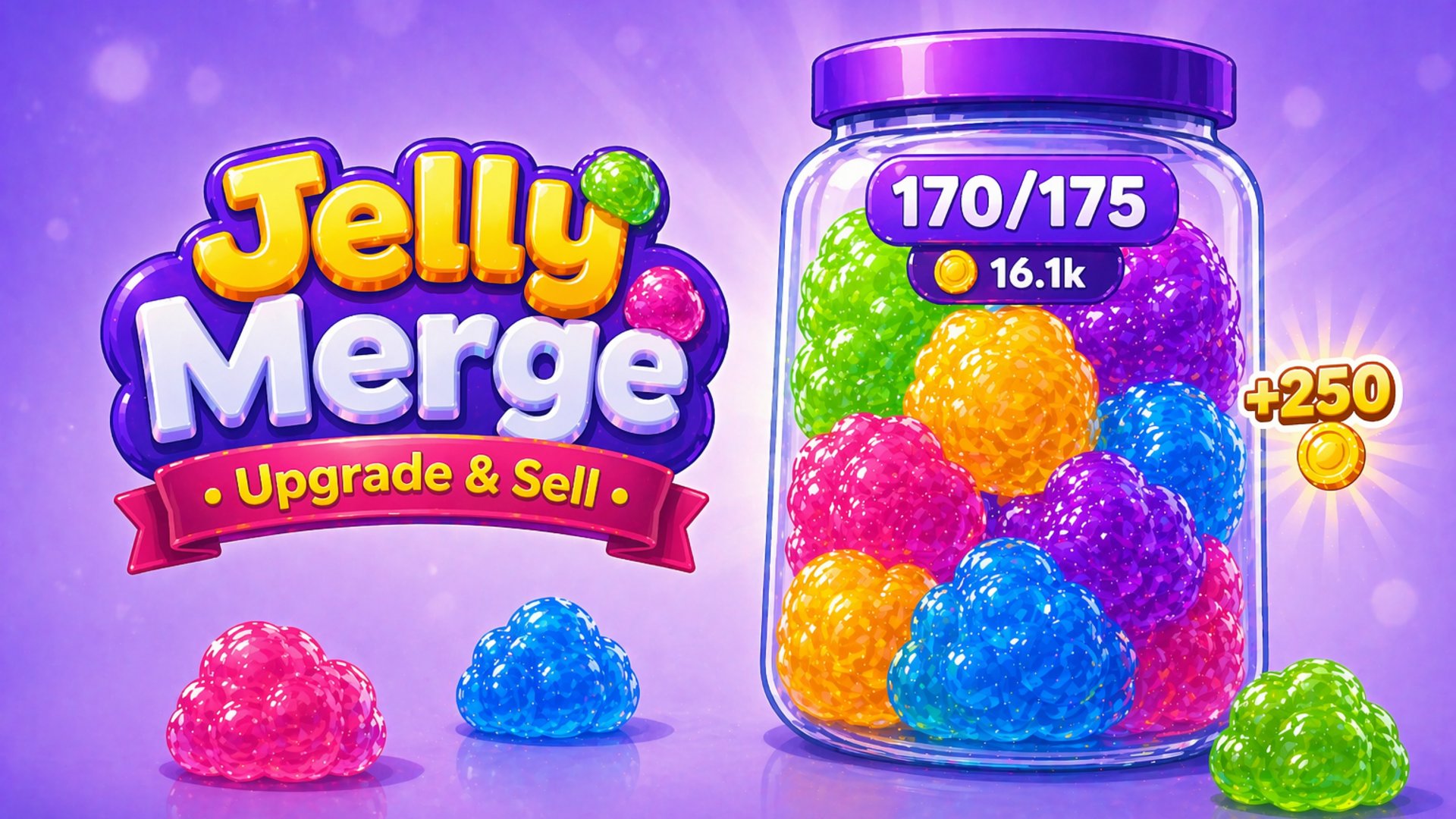 Jelly Merge: Upgrade & Sell