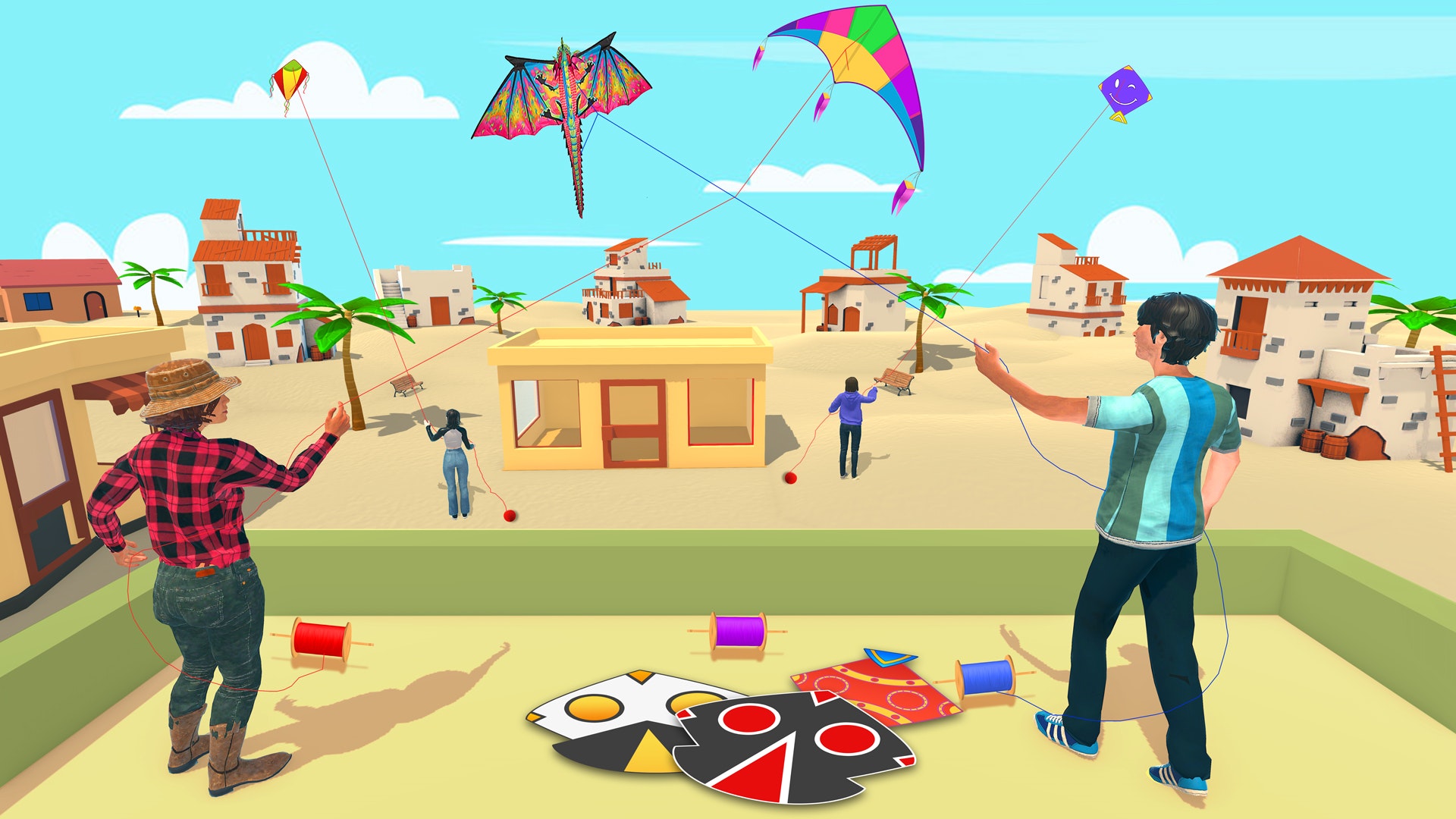 Kite Flying Sim 🕹️ Играть на CrazyGames