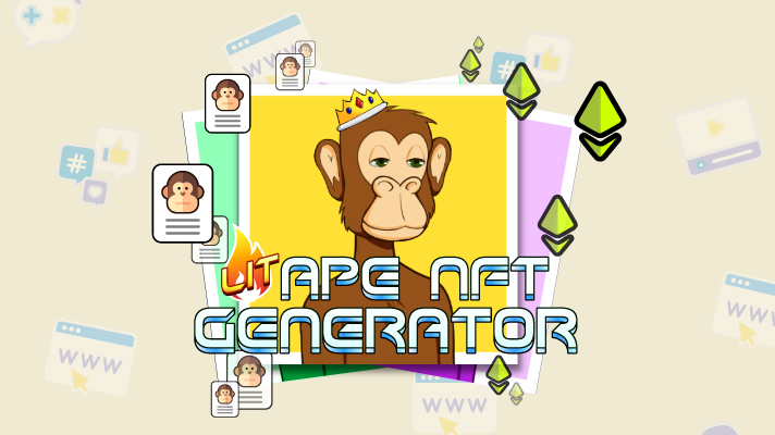 Lit Ape NFT Generator - Online játék