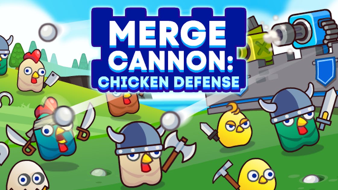 MERGE CANNON: CHICKEN DEFENSE jogo online gratuito em