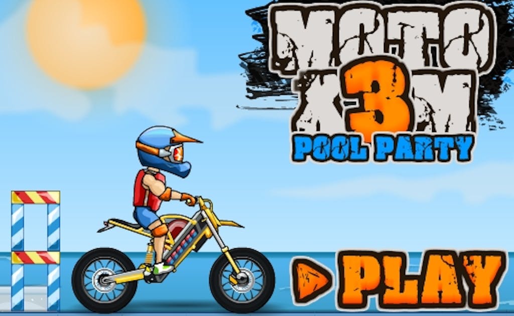 Moto X3m Pool Party 🕹️ Play Now on GamePix