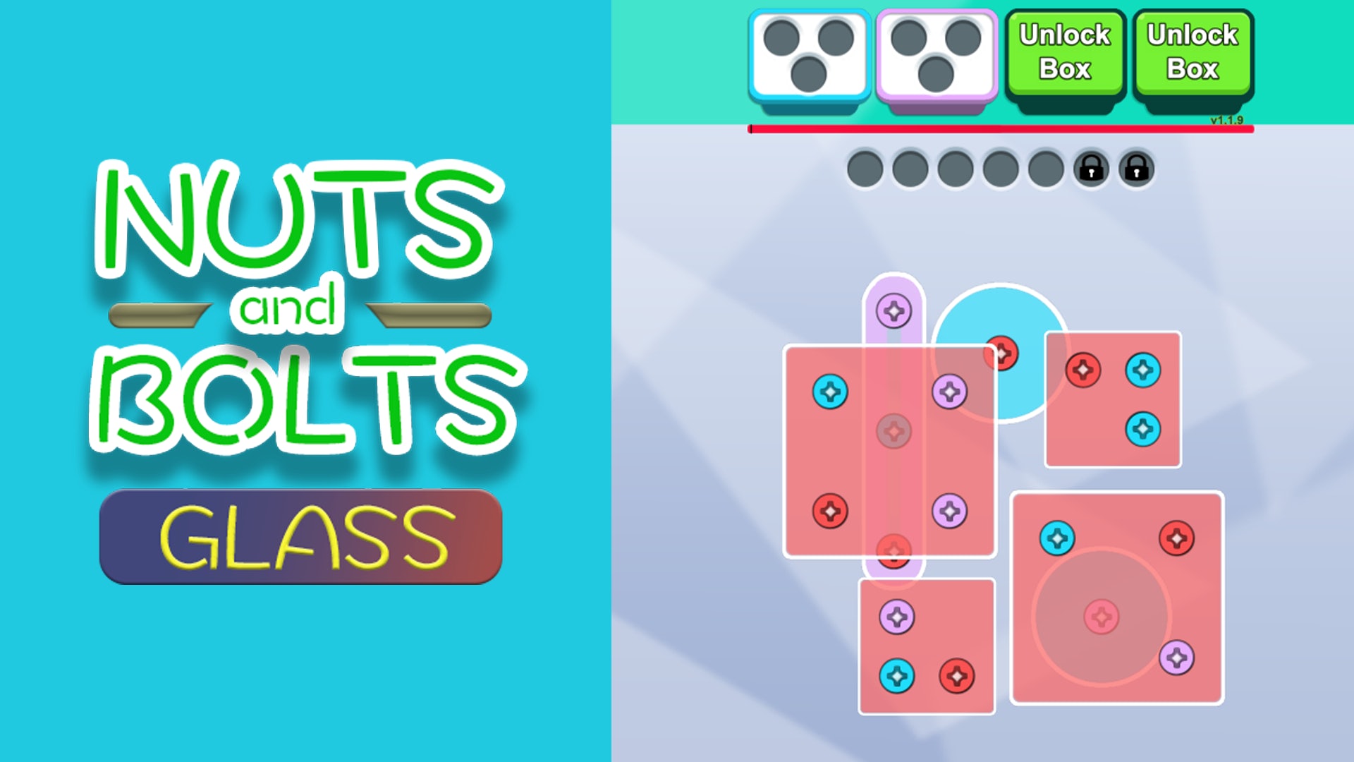 Nuts & Bolts: Screw Glass Puzzle