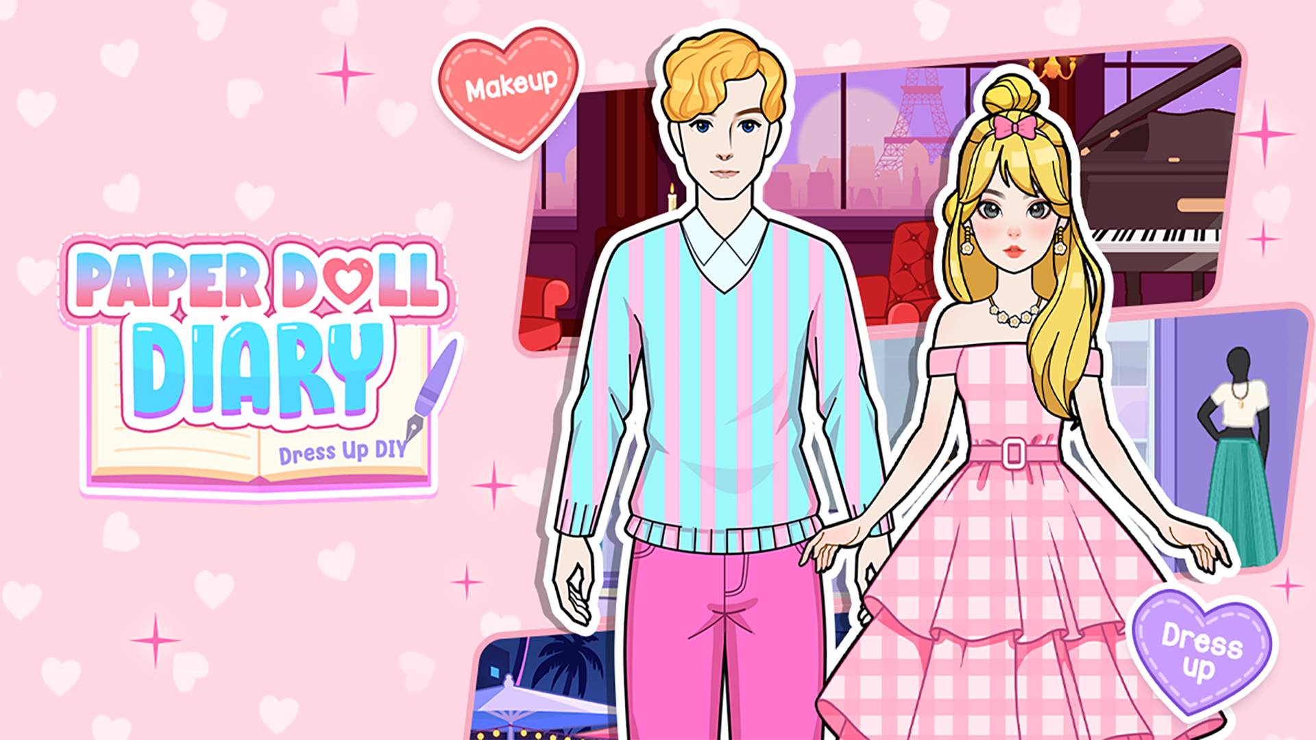Paper Doll Diary Dress Up DIY Play on CrazyGames