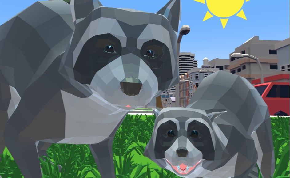 Raccoon Adventure: City Simulator 3D