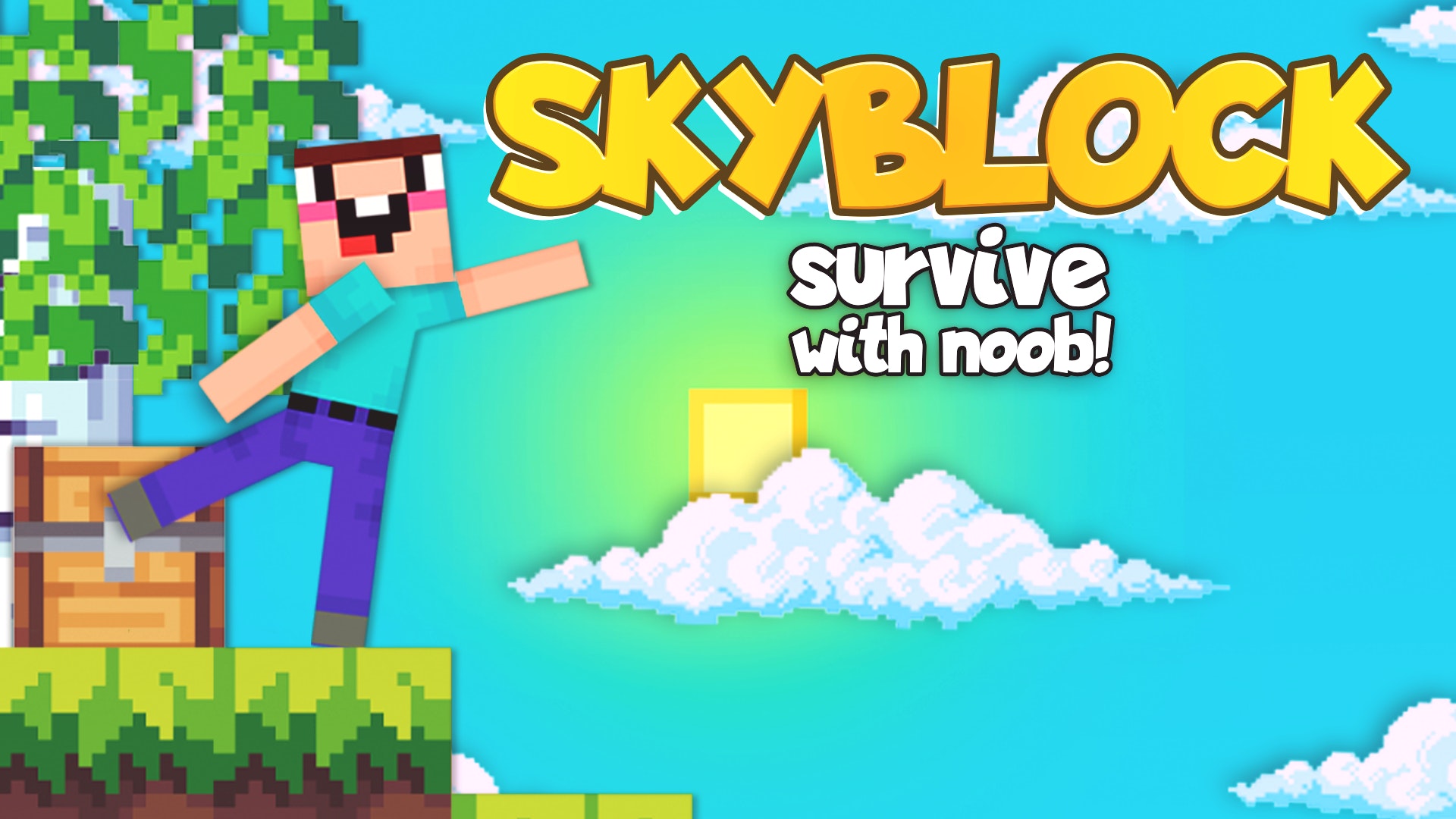 Skyblock Survive With Noob! 🕹️ Play on CrazyGames