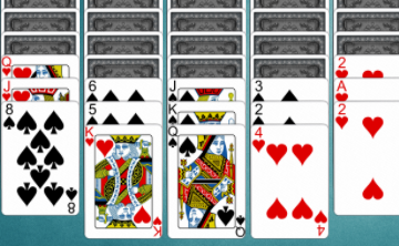 2 suit spider solitaire network
