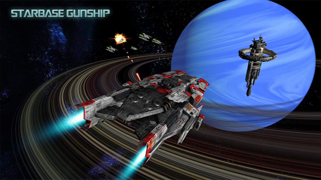 Starbase Gunship 🕹️ Play on CrazyGames