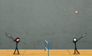 2 player games stick badminton