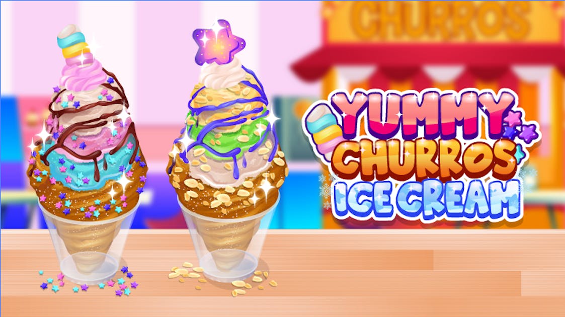 Sorvete de Churros: Yummy Churros Ice Cream em COQUINHOS